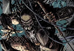 Ahab with his bio-mask and spear