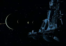 The Nostromo near LV-426