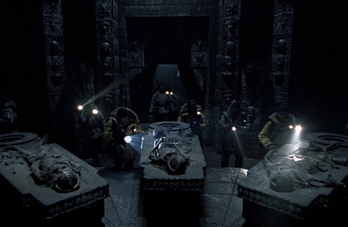 The Weyland Expedition enters the sacrificial chamber