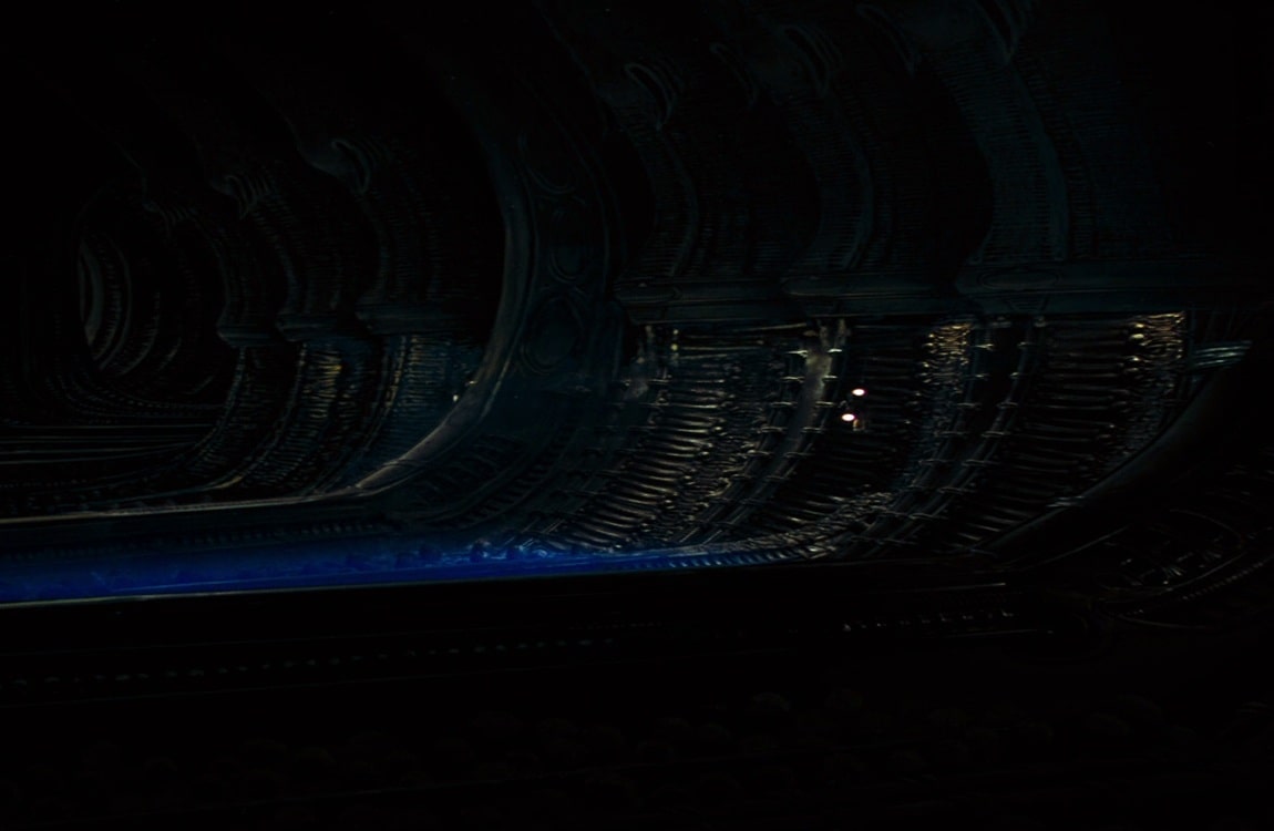 The egg cavern on the Derelict Ship in Alien