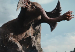 The Bone Bison from Predator: Badlands