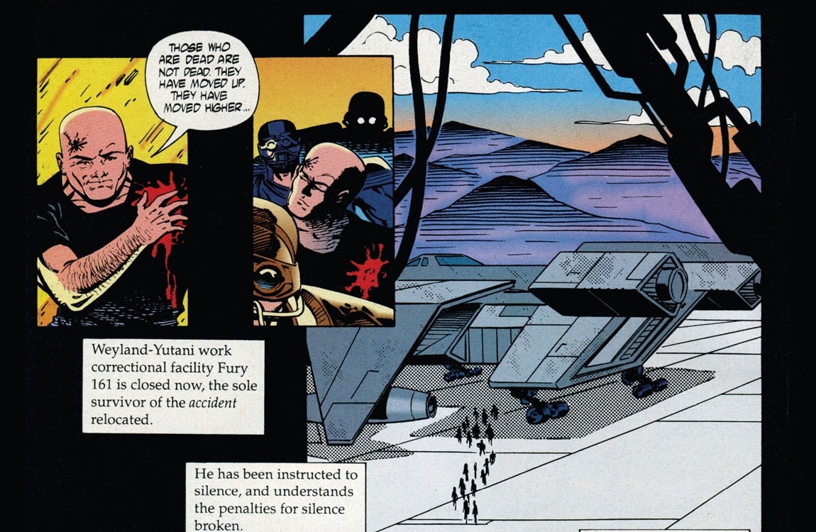 The USCSS Patna from the Alien 3 comic book