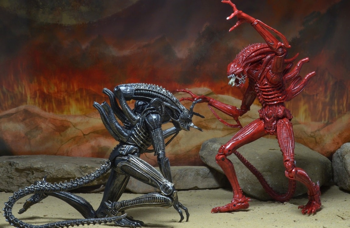 A Red Xenomorph figure by NECA