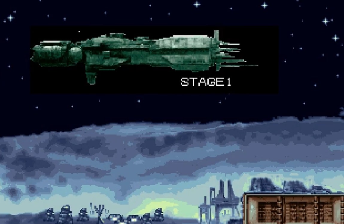 The USS Sulaco in low orbit over Fury 161 in Alien 3: The Gun