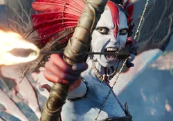 Varang holding a weapon as leader of the Ash People in Avatar: Fire and Ash