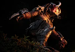 Viking Predator with Norse-inspired armor and battleaxe