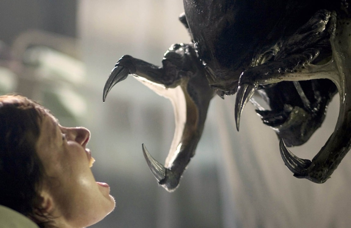 The Predalien in the maternity ward in Aliens vs. Predator: Requiem