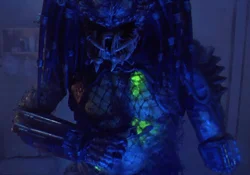 The City Hunter heals his chest wounds in Predator 2